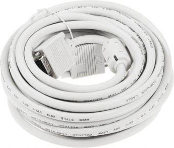 Кабель Buro CAB016S-10M VGA (m) VGA (m) 10м феррит.кольца серый - купить недорого с доставкой в интернет-магазине