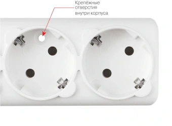 Сетевой фильтр Powercube SPG6-16-5M 5м (6 розеток) белый (коробка) - купить недорого с доставкой в интернет-магазине