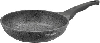 Сковорода Rondell Granit Carrara RDA-1845 круглая 26см покрытие: Quantum2 ручка несъемная (без крышки) серый - купить недорого с доставкой в интернет-магазине