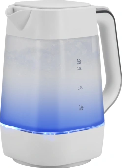 Чайник электрический Vitek VT-WK1058 1.7л. 2200Вт белый корпус: стекло/пластик - купить недорого с доставкой в интернет-магазине