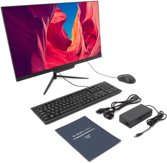 Моноблок Digma Pro Base 23.8" Full HD i3 12100 (3.3) 16Gb SSD512Gb UHDG 730 Windows 11 Pro GbitEth WiFi BT 90W клавиатура мышь Cam черный 1920x1080 - купить недорого с доставкой в интернет-магазине