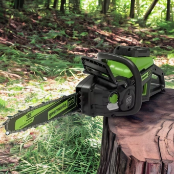 Цепная пила Greenworks GD60CS25 аккум. 2500Вт дл.шины:16" (40cm) (2008907) - купить недорого с доставкой в интернет-магазине