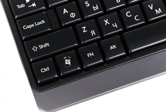 Клавиатура A4Tech FK11 черный USB slim (FK11 USB (GREY)) кабель 1.5м - купить недорого с доставкой в интернет-магазине