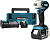 Гайковерт Makita DTW300RTJ аккум. патрон:квад.1/2" (кейс в комплекте)