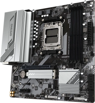 Материнская плата Gigabyte B650M GAMING PLUS WF SocketAM5 AMD B650 4xDDR5 mATX AC`97 8ch(7.1) 2.5Gg RAID+HDMI+DP - купить недорого с доставкой в интернет-магазине
