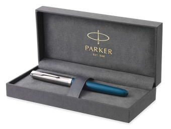 Ручка перьев. Parker 51 Core (CW2123506) Teal Blue CT F сталь нержавеющая подар.кор. кругл. - купить недорого с доставкой в интернет-магазине