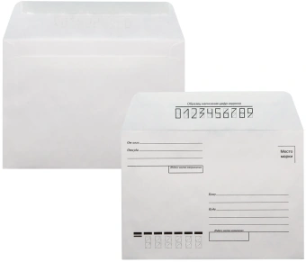 Конверт Silwerhof Eco 201 C6 114x162мм "Куда-Кому" белый клеевой слой 80г/м2 (pack:1000pcs) - купить недорого с доставкой в интернет-магазине