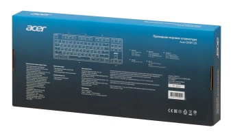 Клавиатура Acer OKW126 механическая черный USB Multimedia for gamer для ноутбука LED (ZL.KBDEE.00G) кабель 1.8м - купить недорого с доставкой в интернет-магазине