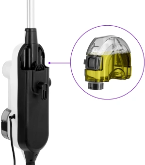 Швабра паровая Kitfort КТ-1072 1300Вт белый/черный - купить недорого с доставкой в интернет-магазине