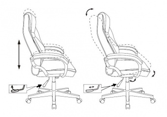 Кресло игровое Zombie Driver черный эко.кожа с подголов. крестов. пластик - купить недорого с доставкой в интернет-магазине