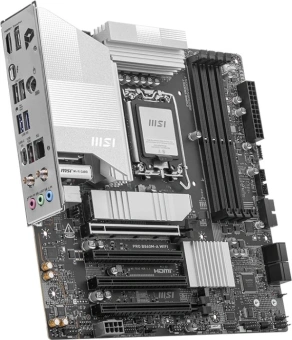 Материнская плата MSI PRO B860M-A WIFI Soc-1851 Intel B860 4xDDR5 mATX AC`97 8ch(7.1) 5Gigabit RAID+HDMI+DP - купить недорого с доставкой в интернет-магазине