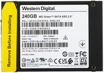 Накопитель SSD WD SATA-III 240GB WDS240G3G0A Green 2.5" - купить недорого с доставкой в интернет-магазине