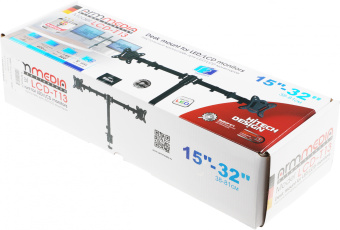 Кронштейн для мониторов Arm Media LCD-T13 черный 15"-32" макс.8кг настольный поворот и наклон верт.перемещ. - купить недорого с доставкой в интернет-магазине