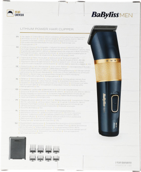 Машинка для стрижки Babyliss E986E черный (насадок в компл:8шт) - купить недорого с доставкой в интернет-магазине
