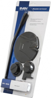 Микрофон проводной Sven MK-200 1.8м черный - купить недорого с доставкой в интернет-магазине
