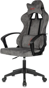Кресло игровое Zombie Instinct серый Light-19 с подголов. крестов. пластик - купить недорого с доставкой в интернет-магазине