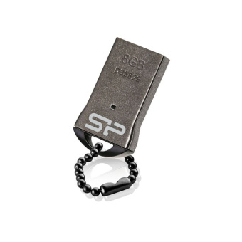 Флеш Диск Silicon Power 8GB Touch T01 SP008GBUF2T01V1K USB2.0 черный/серебристый - купить недорого с доставкой в интернет-магазине