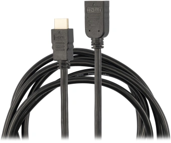 Кабель-удлинитель аудио-видео Buro HDMI (m)/HDMI (f) 2м. позолоч.конт. черный (BU-HDMI2.0-EXTND-2M) - купить недорого с доставкой в интернет-магазине