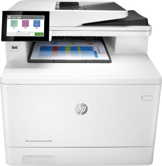 МФУ лазерный HP Color LaserJet Enterprise M480f (3QA55A) A4 Duplex Net белый - купить недорого с доставкой в интернет-магазине