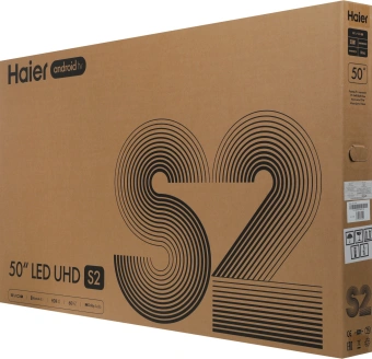 Телевизор LED Haier 50" LED S2 Frameless черный 4K Ultra HD 60Hz MEMC DVB-T DVB-T2 DVB-C DVB-S DVB-S2 USB WiFi Smart TV - купить недорого с доставкой в интернет-магазине