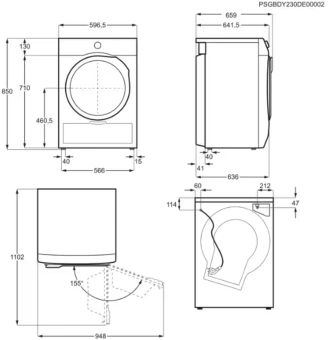 Сушильная машина Electrolux EW9D587KCE пан.англ. макс.загр.:8кг белый - купить недорого с доставкой в интернет-магазине