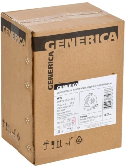 Удлинитель силовой IEK УК20 (WKP20-16-04-20-G) 3x1.5кв.мм 4розет. 20м ПВС 16A катушка черный - купить недорого с доставкой в интернет-магазине