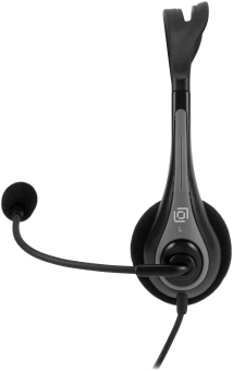 Наушники с микрофоном Оклик HS-M300 черный/серый 1.8м накладные оголовье (1876323) - цена, купить или заказать с доставкой в интернет-магазине Наушники с микрофоном Оклик HS-M300 черный/серый 1.8м накладные оголовье (1876323) - купить недорого с доставкой в интернет-магазине