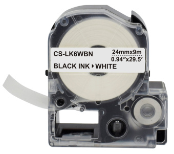 Картридж ленточный Cactus CS-LK6WBN LK-6WBN черный на белом 24x9 для Epson LW700/LW600P/LW1000P/Z700/Z900 - купить недорого с доставкой в интернет-магазине