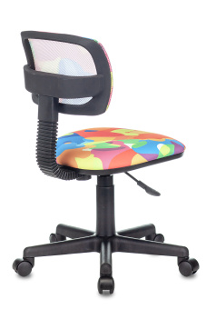 Кресло детское Бюрократ CH-299 мультиколор абстракция сетка/ткань крестов. пластик - купить недорого с доставкой в интернет-магазине