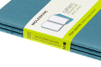 Блокнот Moleskine CAHIER JOURNAL CH013B44 Pocket 90x140мм обложка картон 64стр. нелинованный голубой (3шт) - купить недорого с доставкой в интернет-магазине