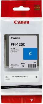 Картридж струйный Canon PFI-120C 2886C001 голубой (130мл) для Canon imagePROGRAF TM-200/205 - купить недорого с доставкой в интернет-магазине