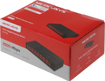 Коммутатор Mercusys MS108G (L2) 8x1Гбит/с неуправляемый - купить недорого с доставкой в интернет-магазине