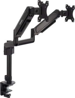 Кронштейн для мониторов ЖК Digma D-MM202D черный 17"-32" макс.9кг крепление к столешнице поворот и наклон - купить недорого с доставкой в интернет-магазине