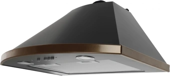 Вытяжка каминная Elikor Сигма 60П-650-К3Д антрацит/бронза управление: кнопочное (1 мотор) - купить недорого с доставкой в интернет-магазине