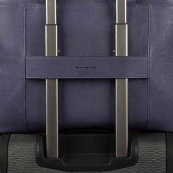 Деловая сумка Piquadro Black Square CA4021B3/BLU4 с отделением для ноутбука синий натур.кожа - купить недорого с доставкой в интернет-магазине