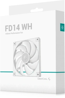 Вентилятор для корпуса Deepcool FD14 140х140x25 белый 4-pin 25.6дБ (R-FD14-WHNPN1-G) Ret - купить недорого с доставкой в интернет-магазине