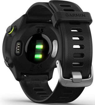 Смарт-часы Garmin Forerunner 55 42мм 1.04" LCD корп.черный рем.черный разм.брасл.:127-220мм (010-02562-10) - купить недорого с доставкой в интернет-магазине