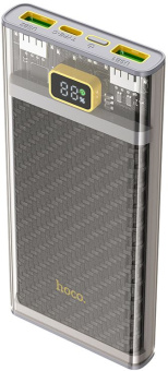 Мобильный аккумулятор Hoco J103 Discovery edition 10000mAh QC/PD 22.5W 5A 2xUSB-A/USB-C серый (J103 DISCOVERY EDITION GRAY) - купить недорого с доставкой в интернет-магазине