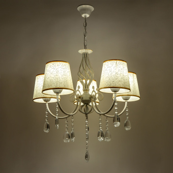 Люстра Hiper Samanta H056-5 подвес. белый/золотистый - купить недорого с доставкой в интернет-магазине