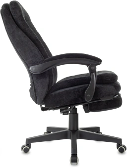 Кресло руководителя Бюрократ T-9950MSG-F Fabric черный Light-20 крестов. пластик подст.для ног - купить недорого с доставкой в интернет-магазине