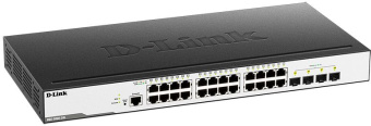 Коммутатор D-Link DGS-3000-28L/B1A 24x1Гбит/с 4SFP управляемый - цена, купить или заказать с доставкой в интернет-магазине Коммутатор D-Link DGS-3000-28L/B1A 24x1Гбит/с 4SFP управляемый - купить недорого с доставкой в интернет-магазине