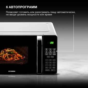 Микроволновая Печь Hyundai HYM-D2076 20л. 700Вт черный - купить недорого с доставкой в интернет-магазине