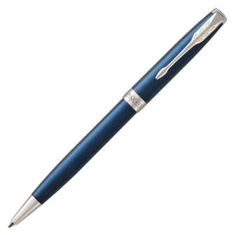 Ручка шариков. Parker Sonnet Core K539 (CW1931536) LaqBlue CT M черн. черн. подар.кор. сменный стержень 1стерж. линия 1мм кругл. 1цв. - купить недорого с доставкой в интернет-магазине