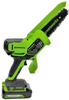 Цепная пила Greenworks GD24CSMNX аккум. 450Вт дл.шины:6" (15cm) 1аккум. 2Ач ЗУ (2008707UA) - купить недорого с доставкой в интернет-магазине