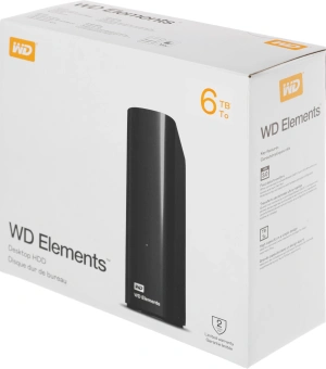 Жесткий диск WD USB3.0 6TB WDBWLG0060HBK-EESN Elements Desktop 3.5" черный - купить недорого с доставкой в интернет-магазине