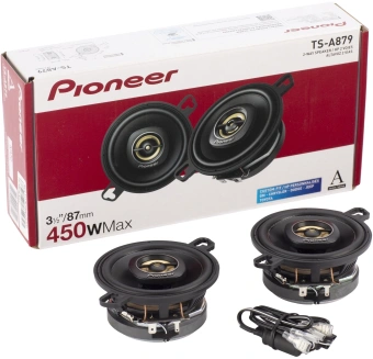 Колонки автомобильные Pioneer TS-A879 (без решетки) 450Вт 85дБ 4Ом 7.6см (3дюйм) (ком.:2кол.) твитер двухполосные - купить недорого с доставкой в интернет-магазине