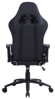 Кресло игровое Cactus CS-CHR-030BLS черный/серебристый эко.кожа с подголов. крестов. сталь - купить недорого с доставкой в интернет-магазине