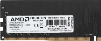 Память DDR4 8GB 2666MHz AMD R748G2606U2S-UO Radeon R7 Performance Series OEM PC4-21300 CL16 DIMM 288-pin 1.2В single rank OEM - купить недорого с доставкой в интернет-магазине