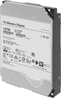 Жесткий диск WD SAS 3.0 16TB 0F38357 WUH721816AL5204 Ultrastar DC HC550 4KN (7200rpm) 512Mb 3.5" - купить недорого с доставкой в интернет-магазине