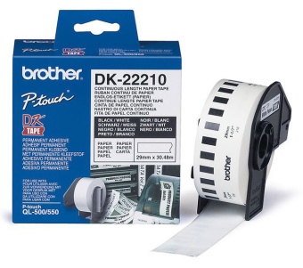 Картридж ленточный Brother DK22210 для Brother QL-570 - купить недорого с доставкой в интернет-магазине
